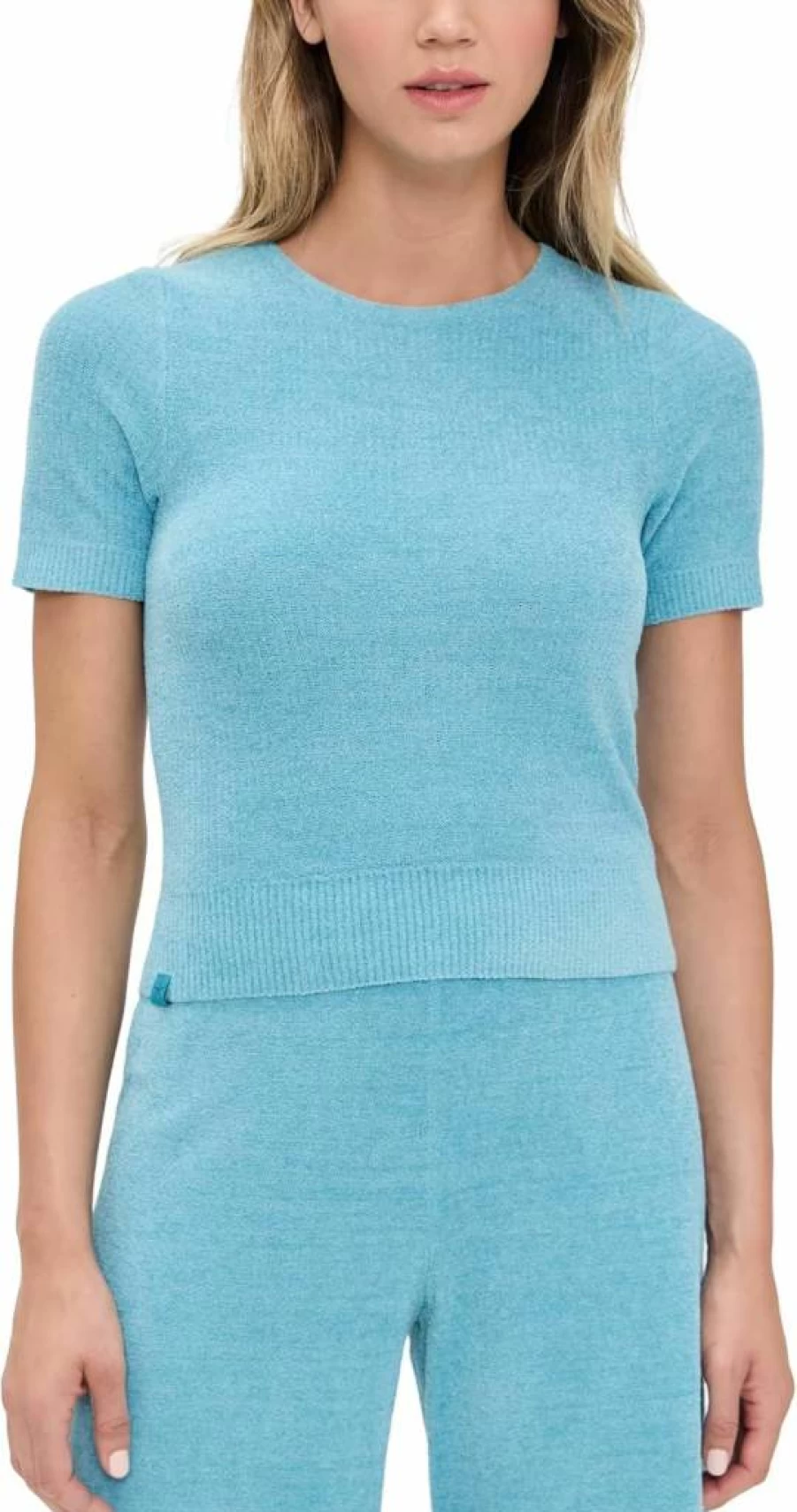 Barefoot Dreams Women's Ultra Lite Short Sleeve Tee - Soft & Cozy Chic Top for Comfortable Wear