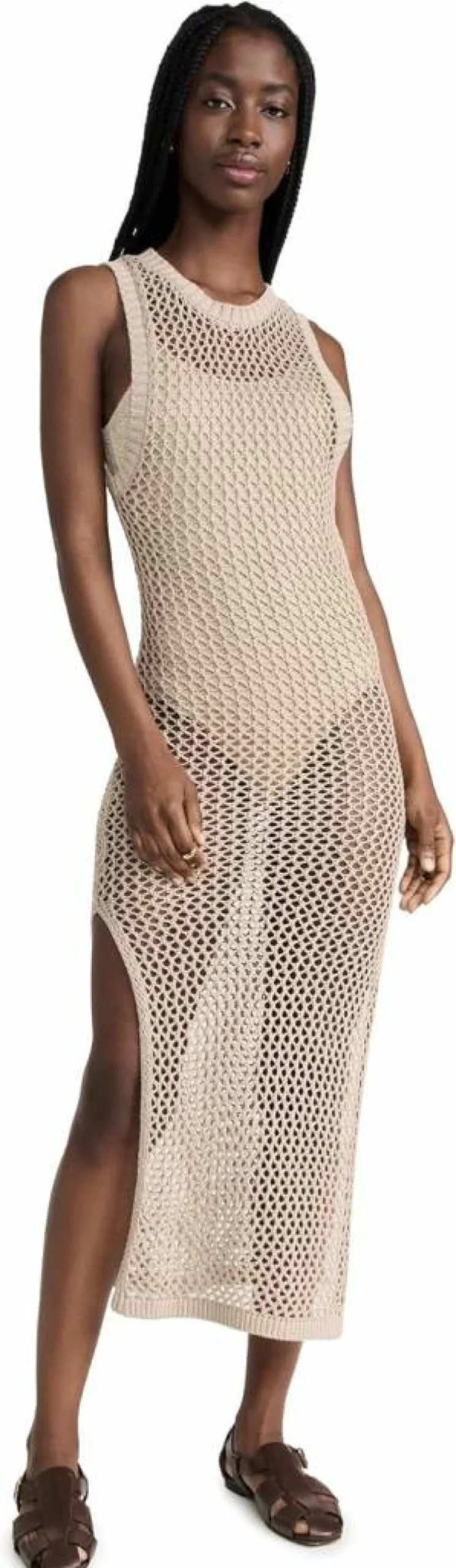 Beach Riot Women's Holly Dress: Flowy Summer Beach Cover-Up, Boho Chic Mini Dress with Ruffles