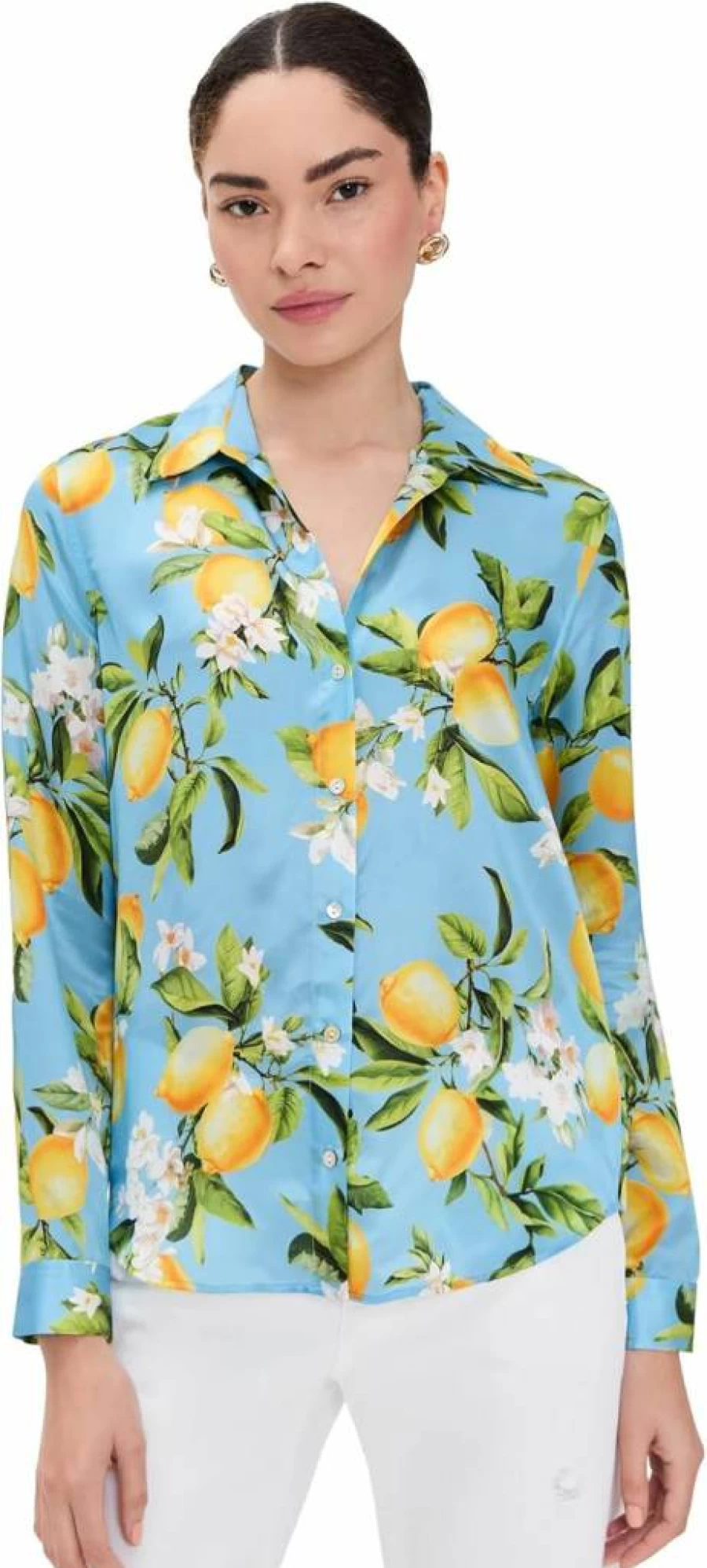 L'AGENCE Women's Tyler Silk Blouse - Elegant Luxury Blouse for Women