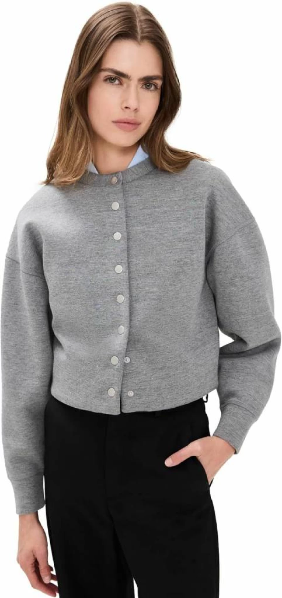 Rag & Bone Women's Abby Scuba Cardigan Sweater Casual Knit Pullover