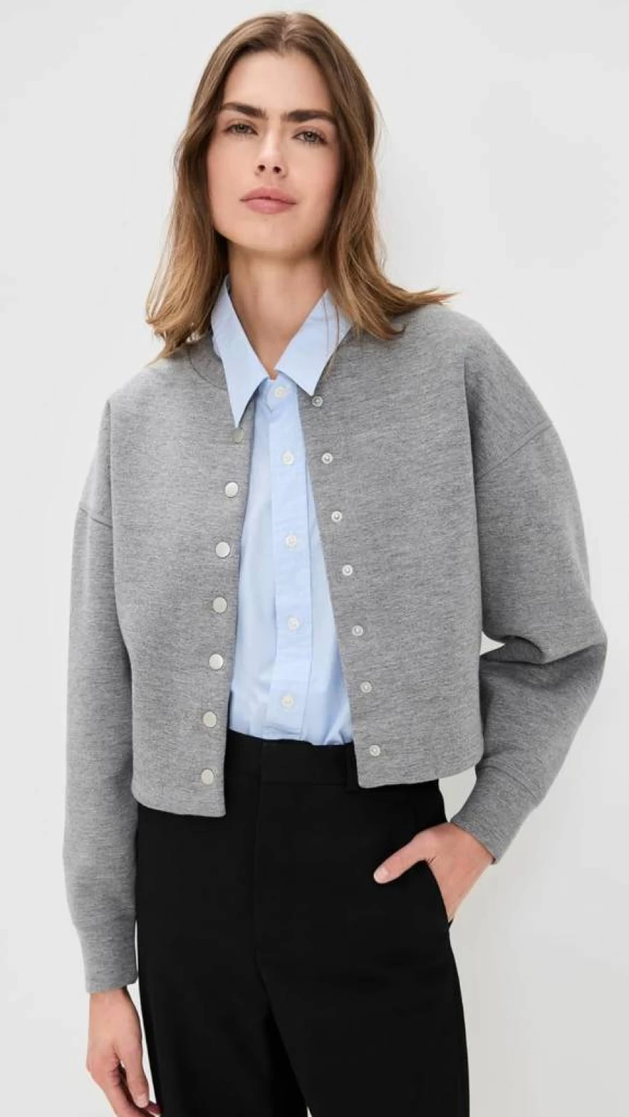 Rag & Bone Women's Abby Scuba Cardigan Sweater Casual Knit Pullover