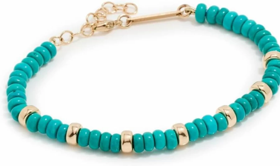 ZOE CHICCO 14K Gold Gemstone Beaded Bracelet for Women - Elegant Handmade Jewelry Gift
