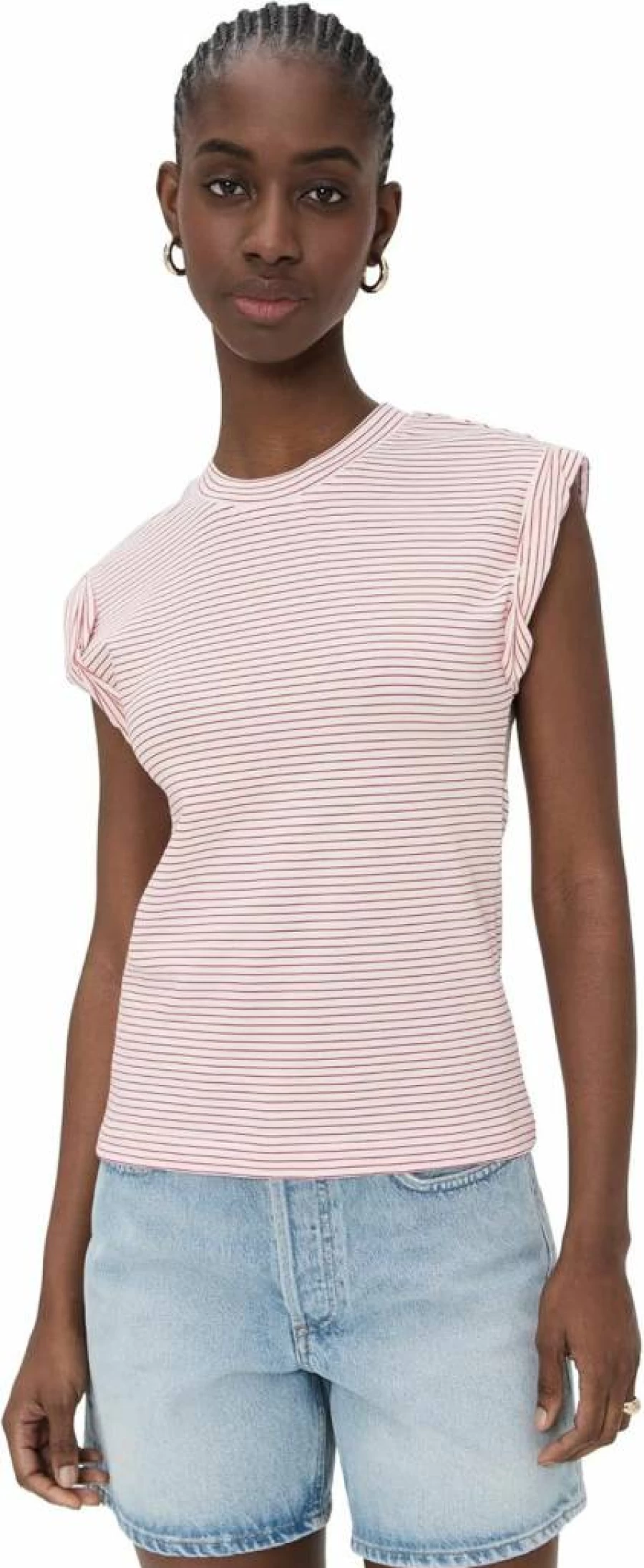 Pistola Denim Women's Olivia Graphic Tee - Vintage Washed Cotton T-Shirt with Distressed Details