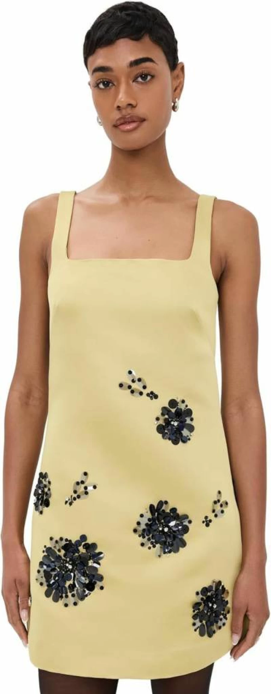 Tanya Taylor Women's Embellished Satin Dress - Elegant Barton Style Formal Gown