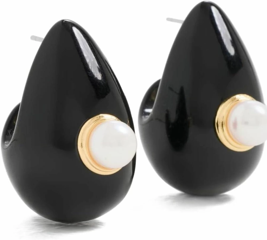 Kenneth Jay Lane Pearl Stud Earrings for Women - Classic Pierced Pearl Jewelry