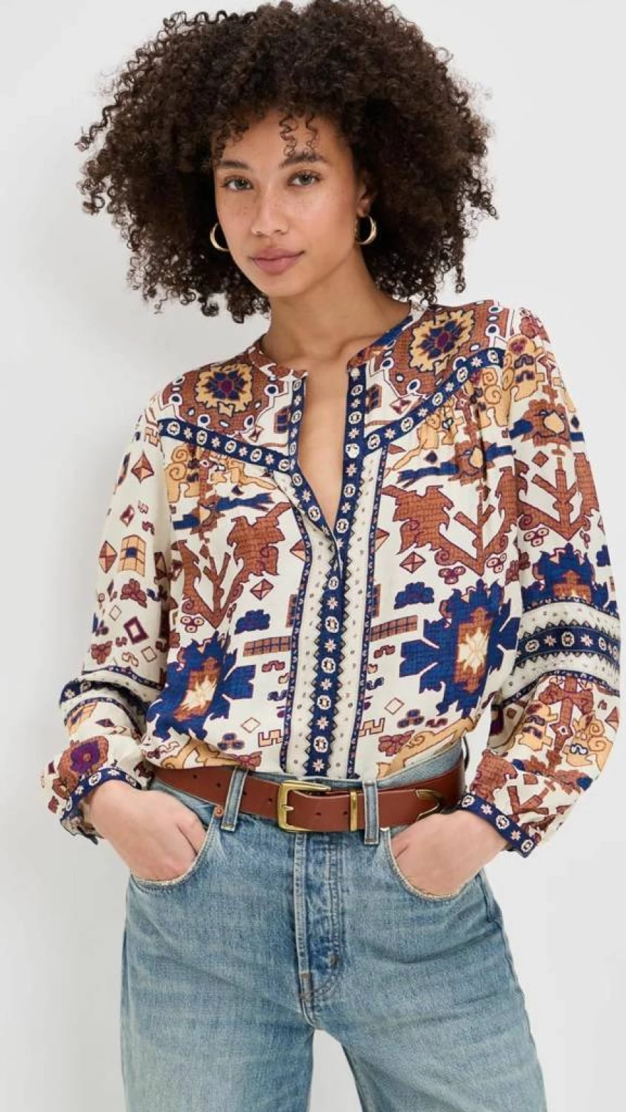 ba&sh Women's Verone Blouse | Stylish Casual Top for Women