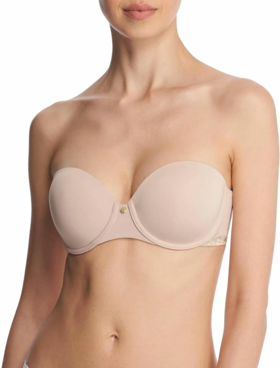 Natori Women's Pure Luxe Strapless Contour Underwire Bra - Comfortable Supportive T-Shirt Bra with Seamless Design