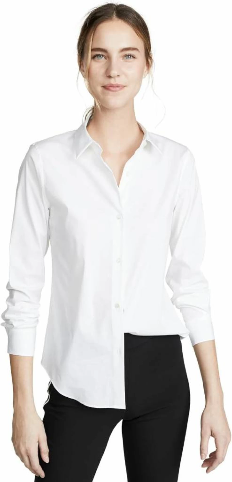 Theory Women's Luxe Tenia Button-Down Shirt - Elegant Formal Blouse for Office & Business Wear