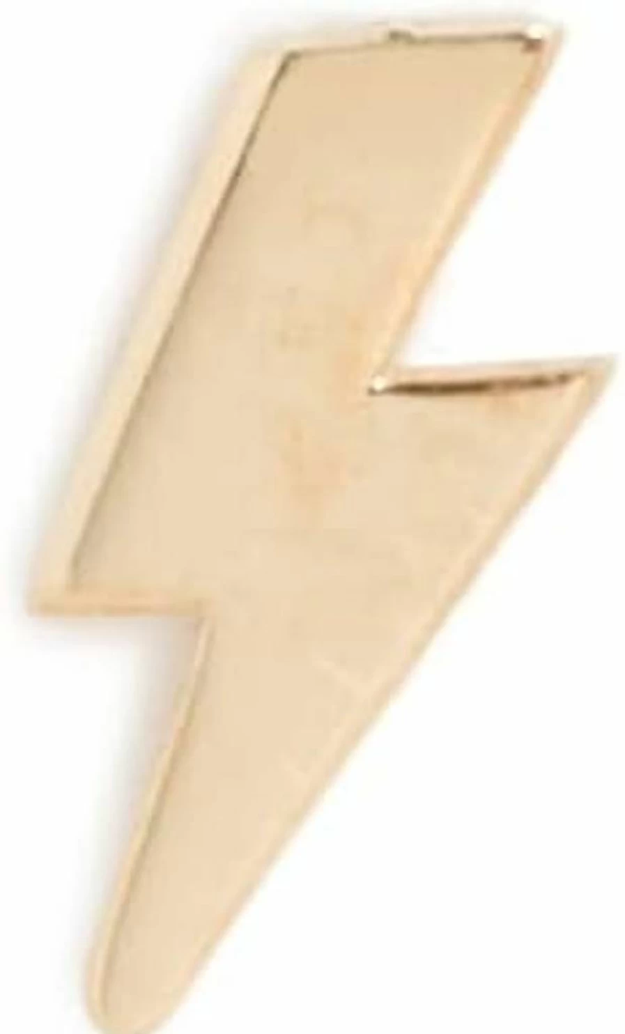 ZOE CHICCO 14K Yellow Gold Lightning Bolt Stud Earrings for Women - Minimalist Tiny Bolt Design