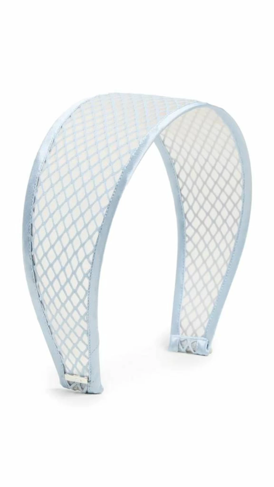 LELET NY Women's Giselle Fishnet Wide Headband Hair Accessory, Sky Blue, One Size, Fashion Hairband for Women