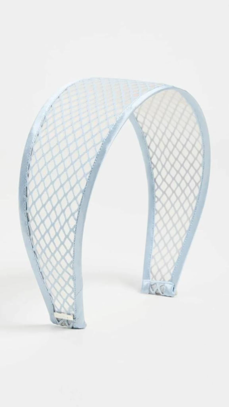 LELET NY Women's Giselle Fishnet Wide Headband Hair Accessory, Sky Blue, One Size, Fashion Hairband for Women