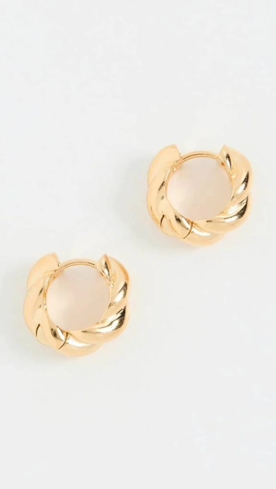 SHASHI Women's Wave Huggie Hoop Earrings