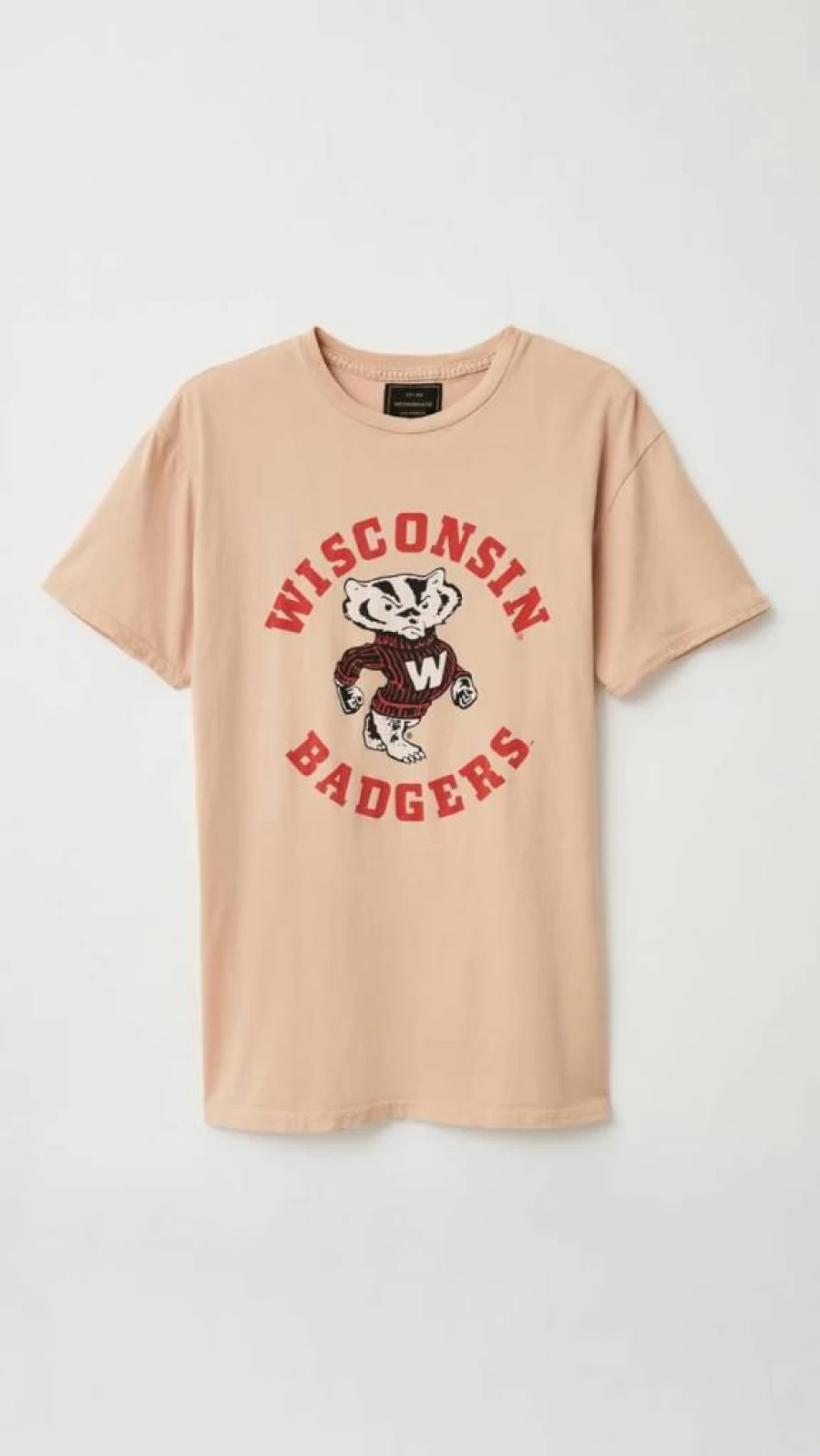 Original Retro Brand Women's Wisconsin Badgers Vintage T-Shirt