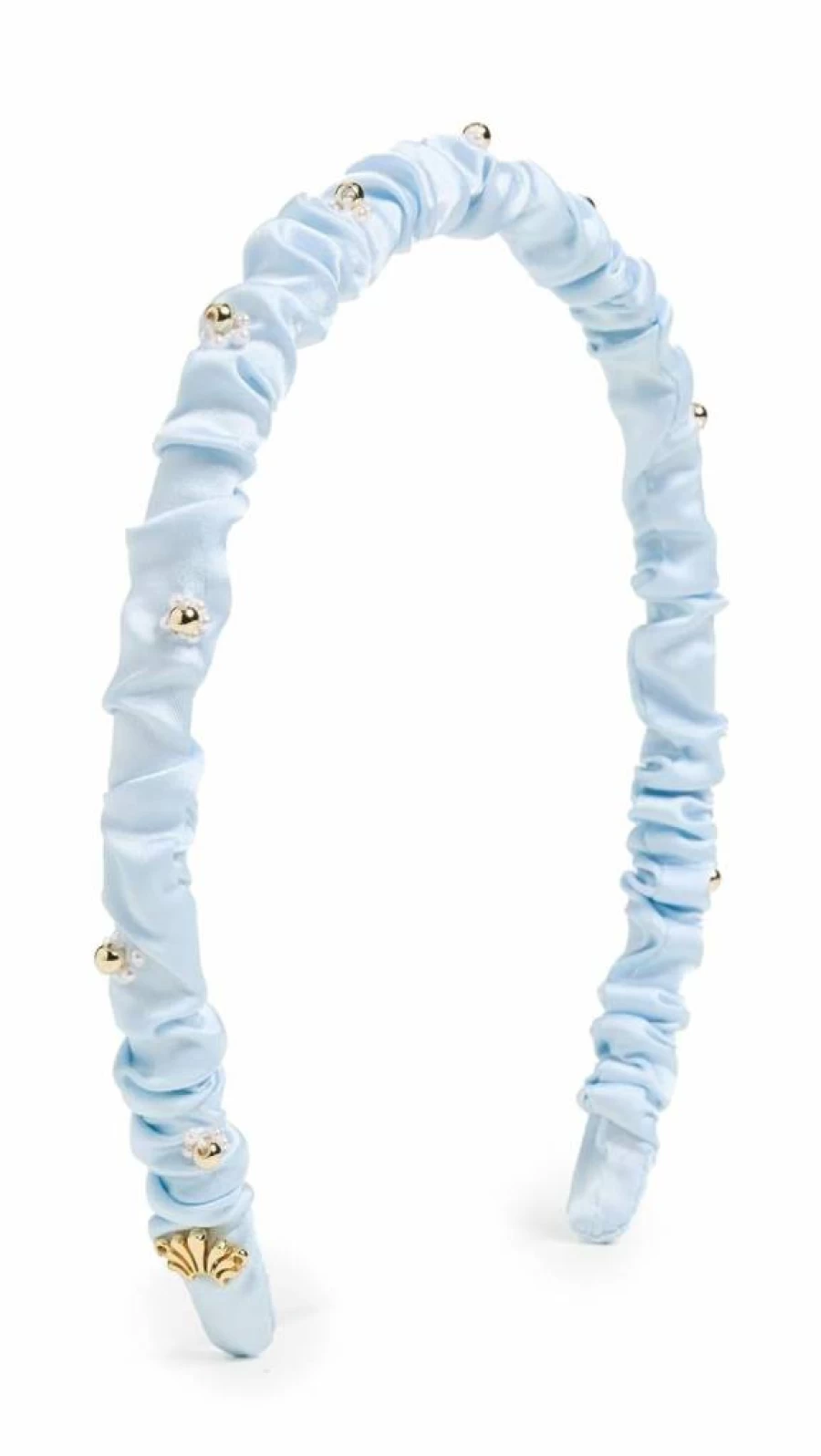 Lele Sadoughi Women's Powder Blue Jessie Floral Headband – Elegant Hair Accessory for Women
