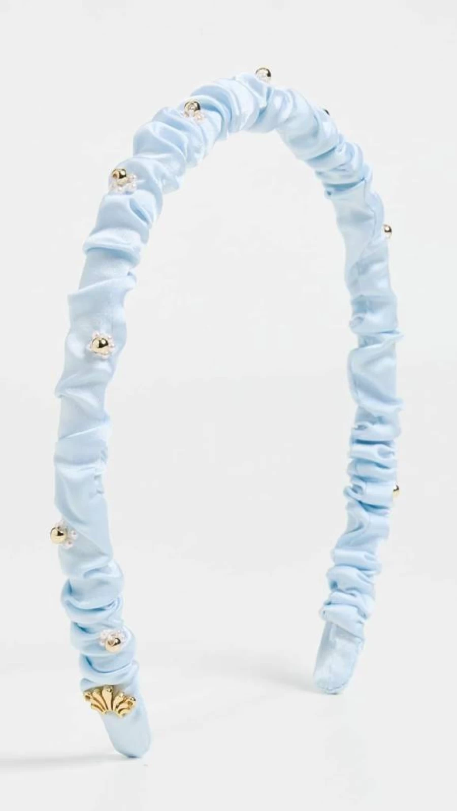 Lele Sadoughi Women's Powder Blue Jessie Floral Headband – Elegant Hair Accessory for Women