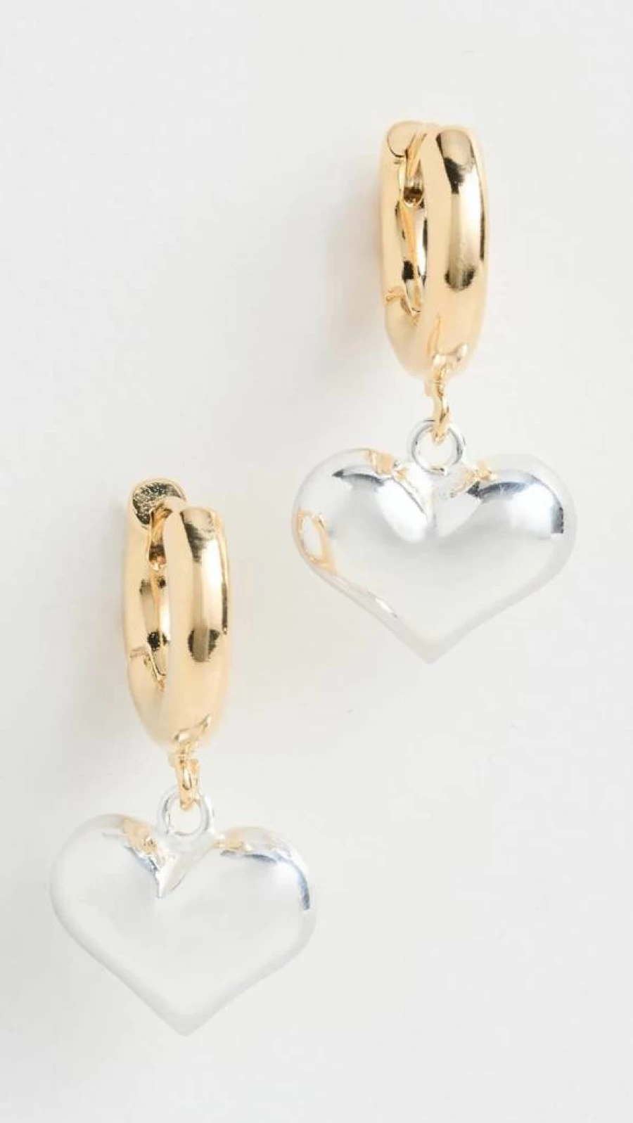 SHASHI Sterling Silver Heart Stud Earrings for Women - Elegant Dainty Heart Jewelry Gift