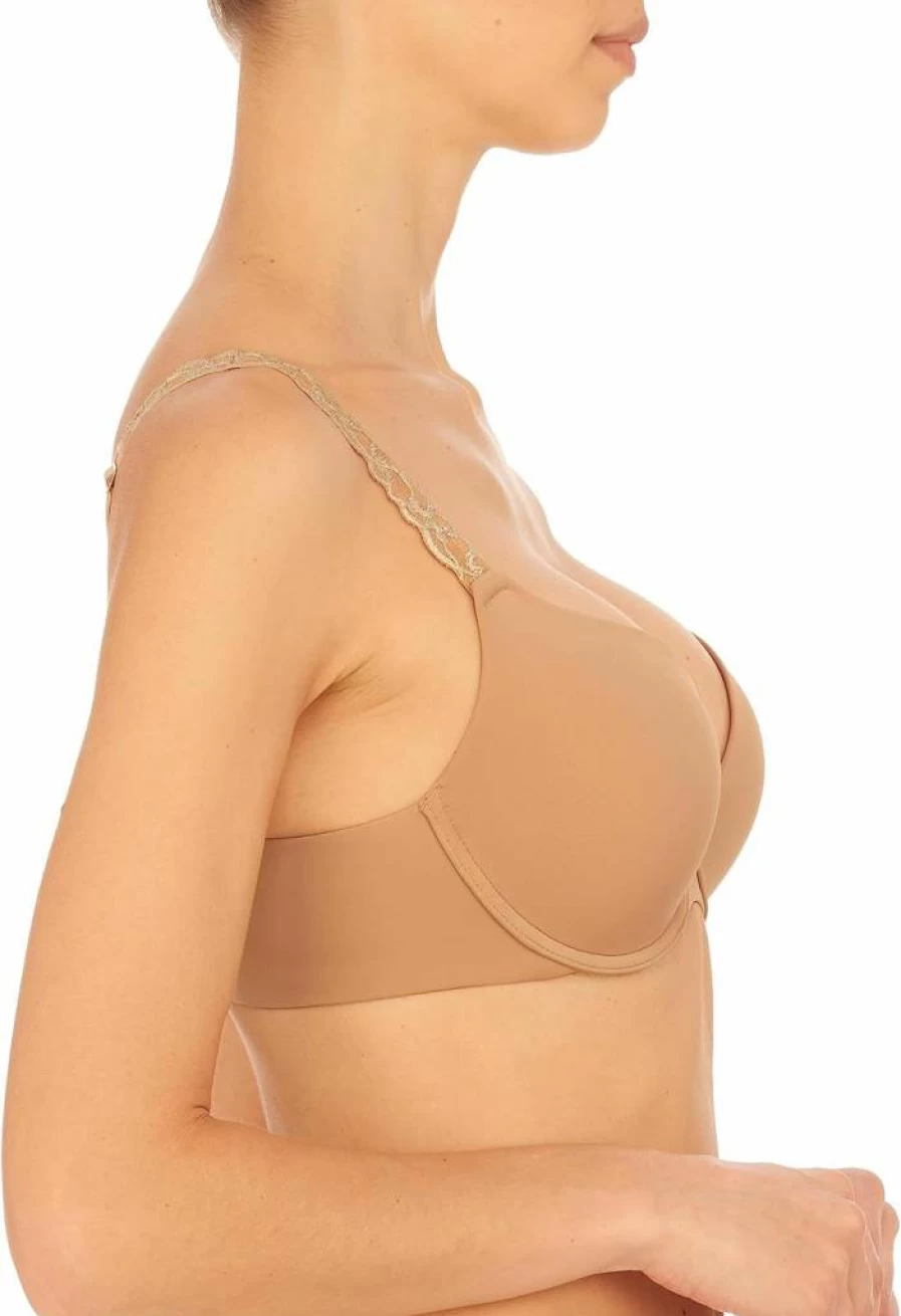 Natori Women's Pure Luxe Push-Up Underwire Bra 727321 - Comfortable Lace Demi Cup for Enhanced Support