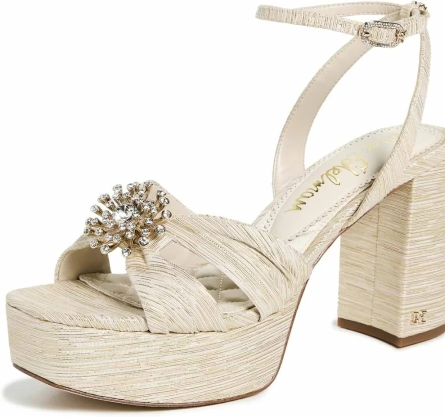 Sam Edelman Women's Janelle Heeled Sandals – Elegant High Heel Dress Sandals for Women