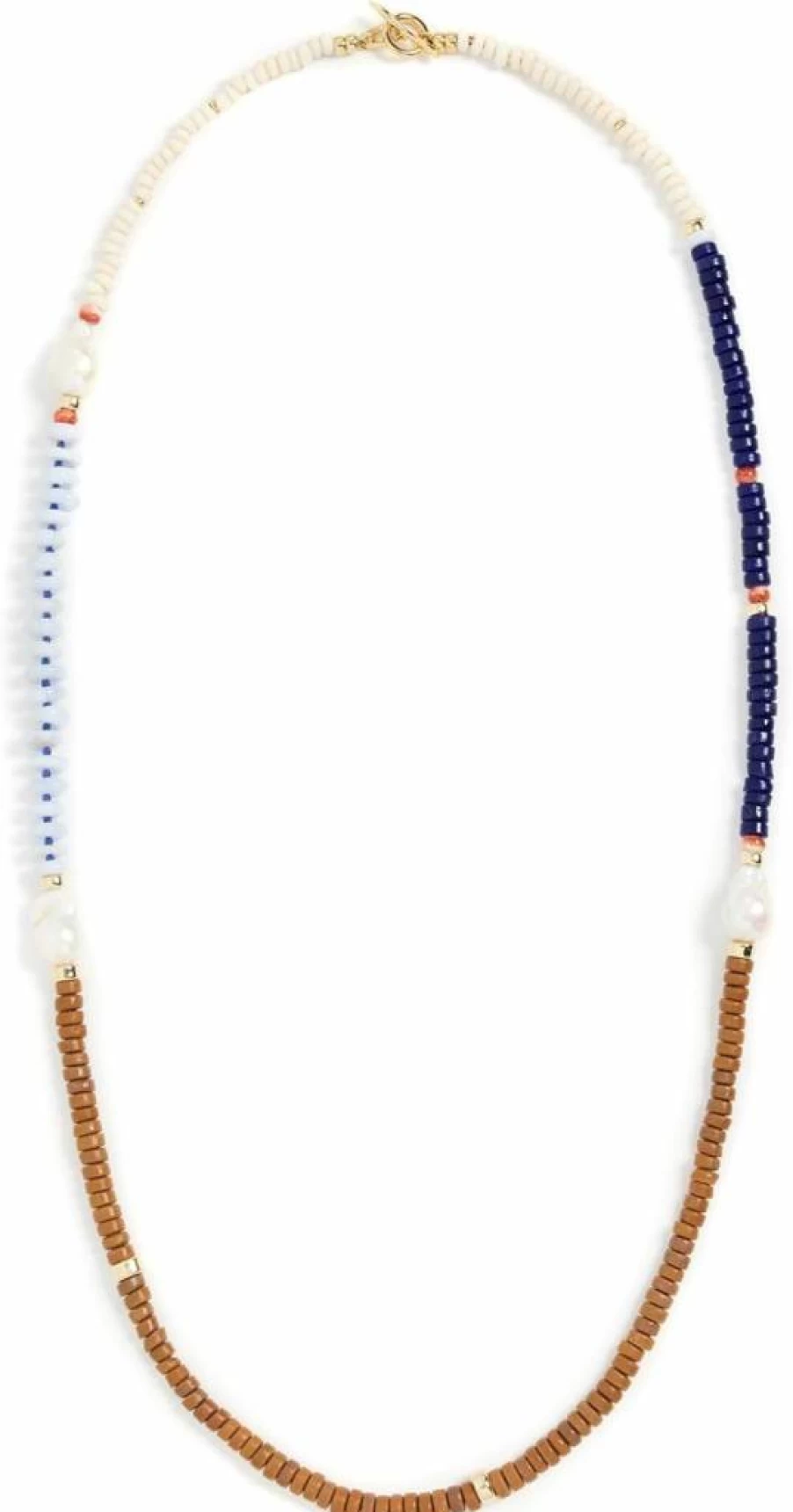 Lizzie Fortunato Women's Coastline Cabana Necklace - Handmade Boho Beaded Jewelry