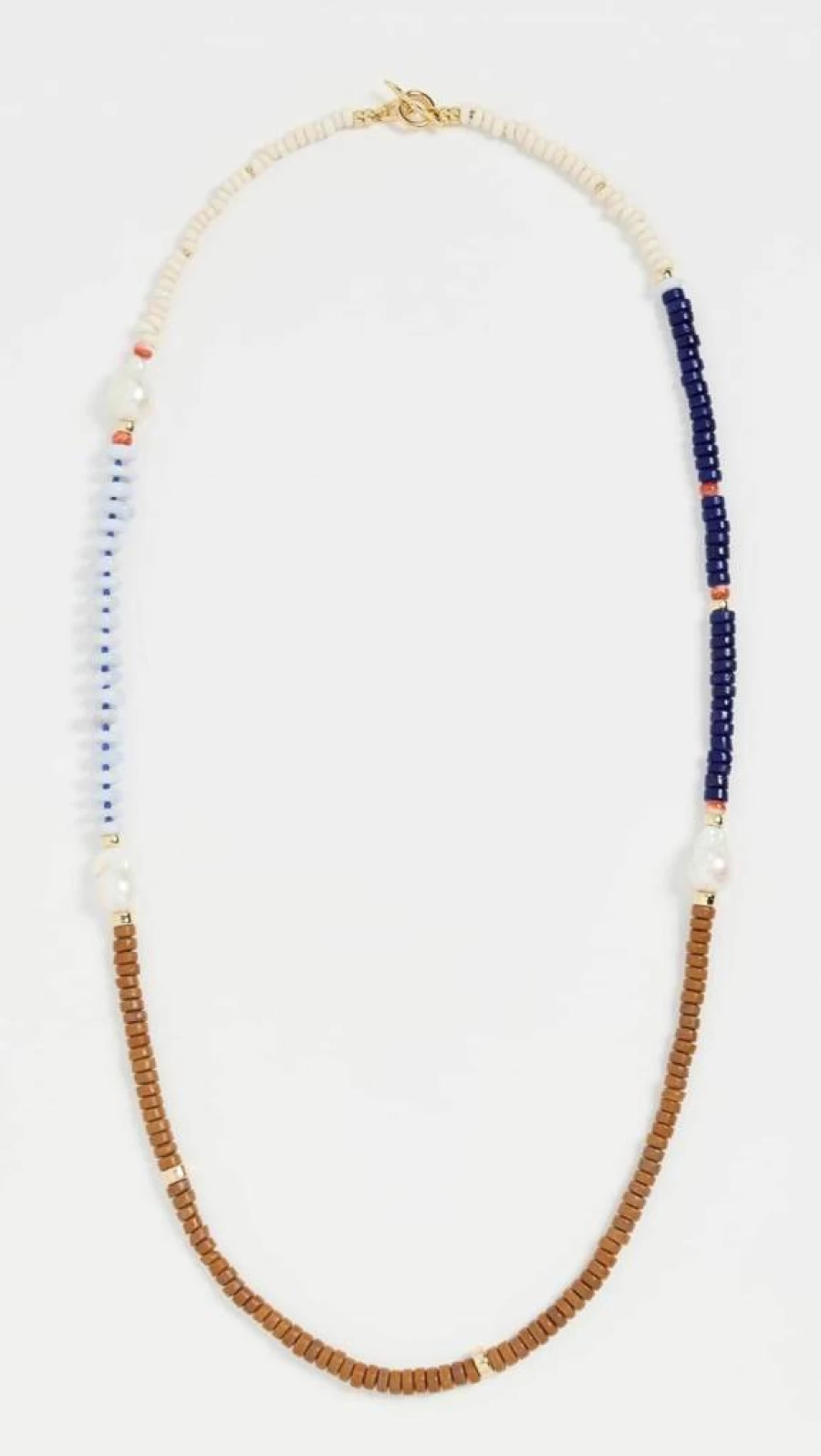 Lizzie Fortunato Women's Coastline Cabana Necklace - Handmade Boho Beaded Jewelry