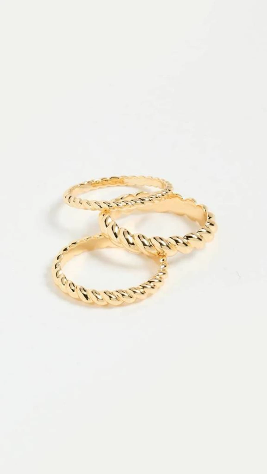 Gorjana Women's Sterling Silver Stackable Crew Ring Set - Minimalist Dainty Rings for Everyday Wear