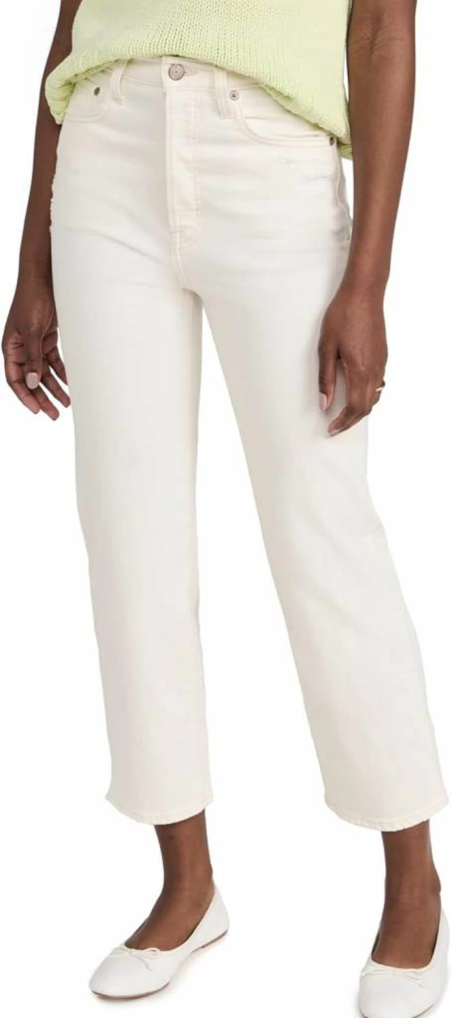 Pistola Denim Women's Cassie High-Rise Crop Jeans - Stretch Comfort Fit Distressed Denim Shorts
