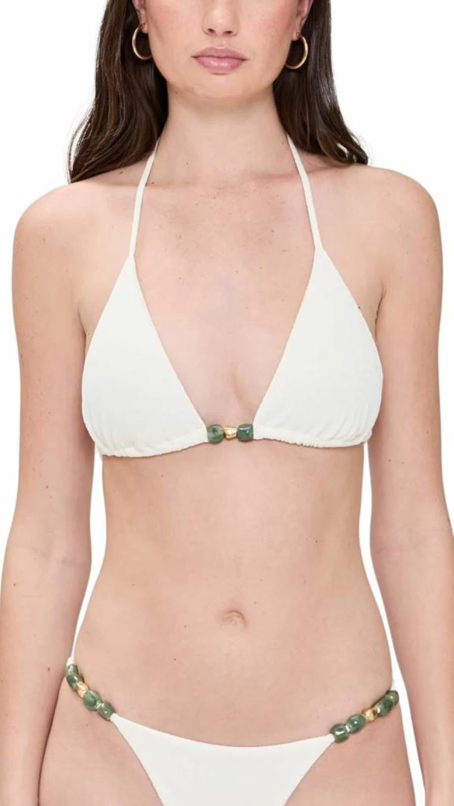 ViX Paula Hermanny Women's Kiana Triangle Bikini Top - Floral Print Swimwear for Women