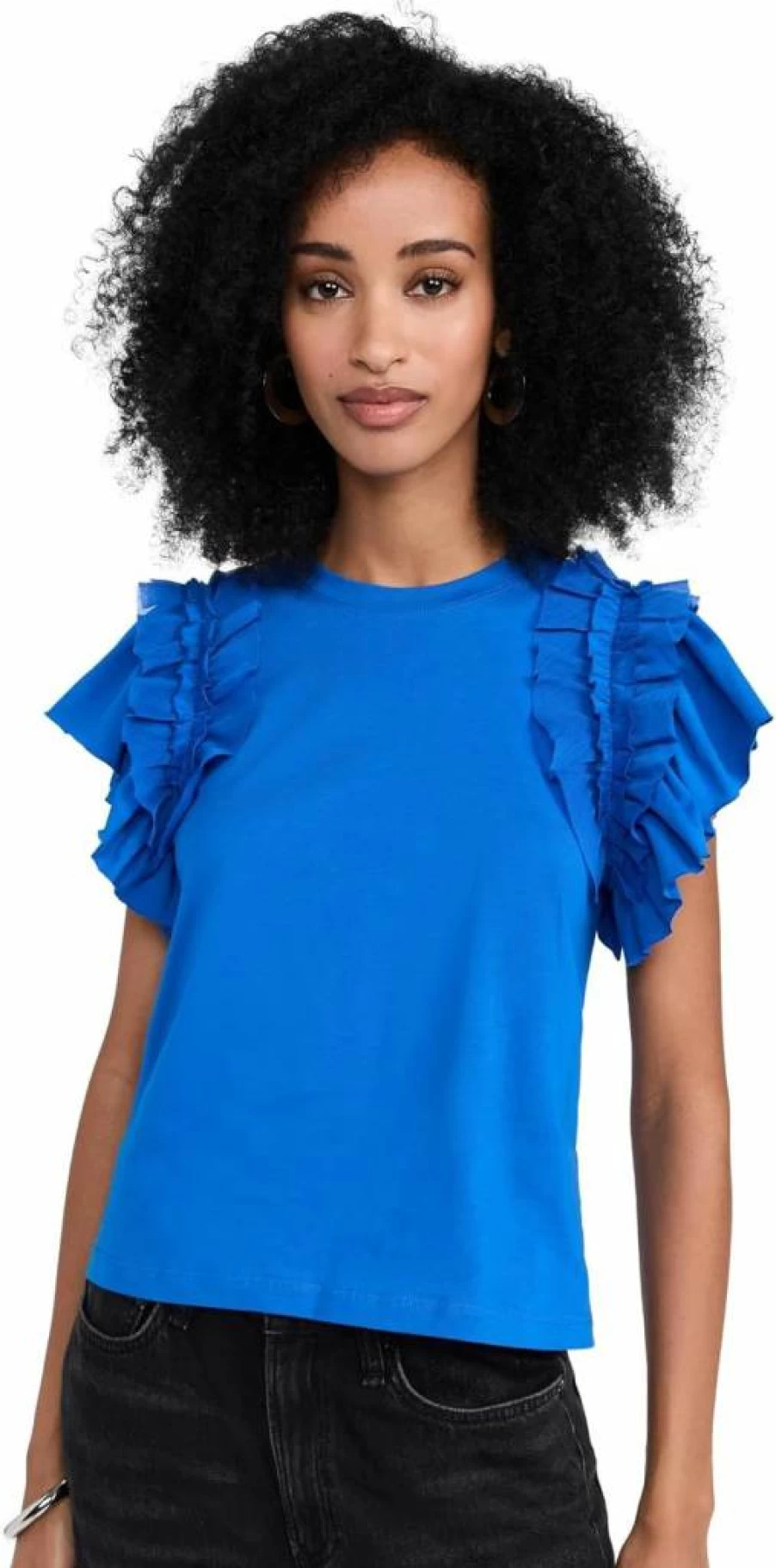 Ulla Johnson Women's Leia Blouse - Floral Embroidered Boho Chic Top for Women