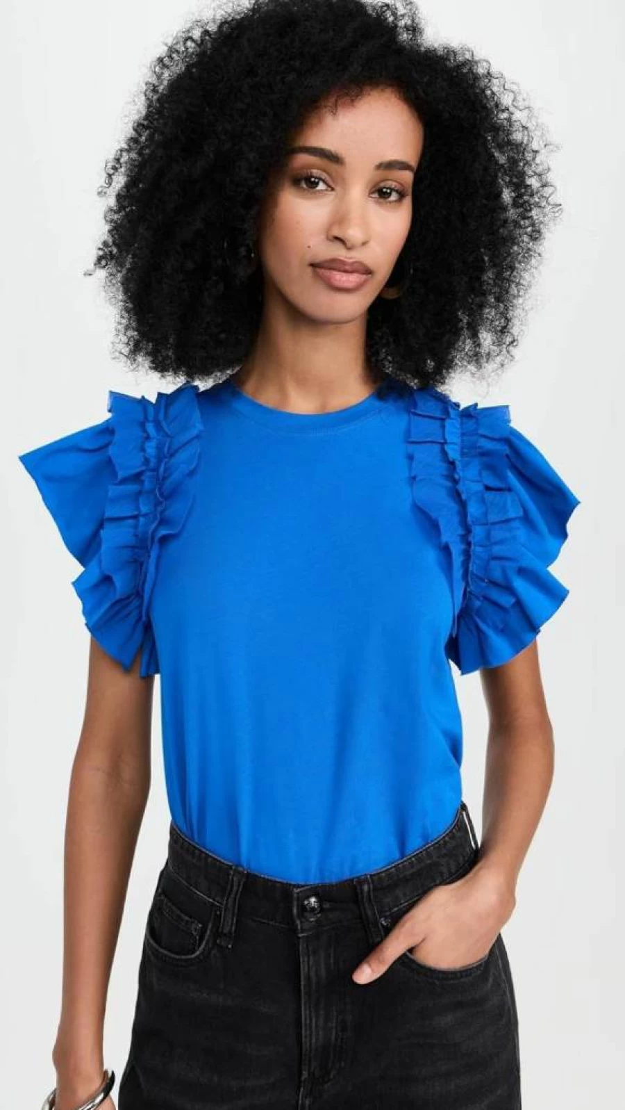 Ulla Johnson Women's Leia Blouse - Floral Embroidered Boho Chic Top for Women