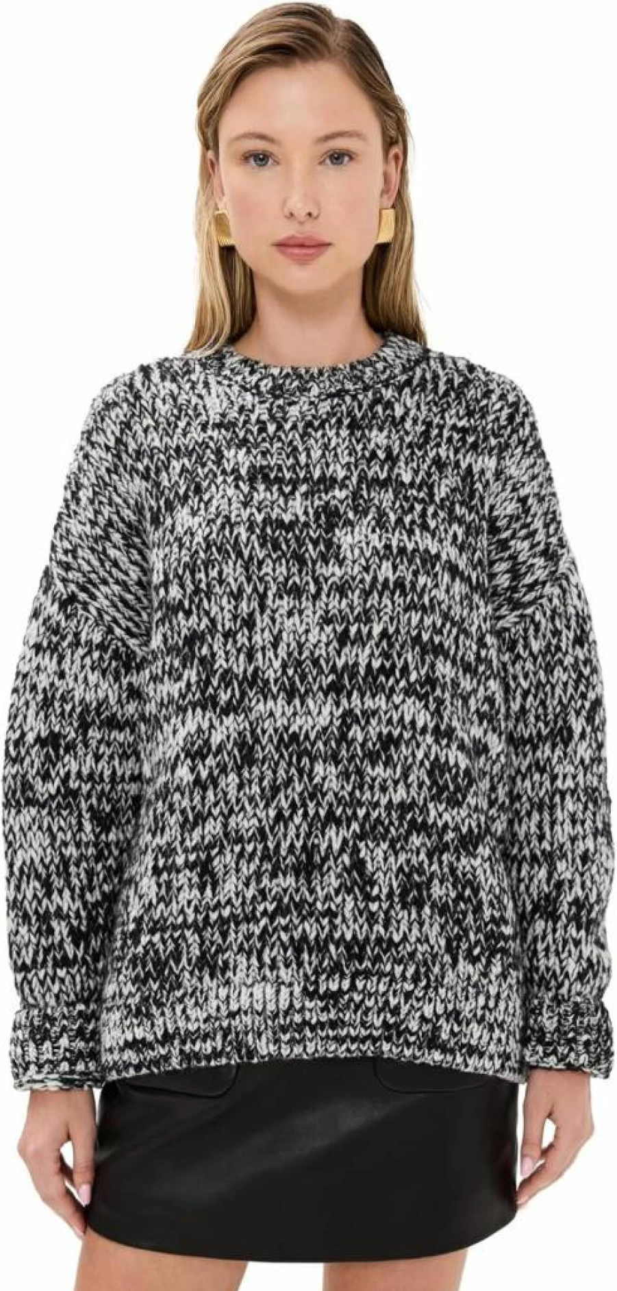 ANINE BING Sydney Crew Sweater for Women - Premium Knit Pullover