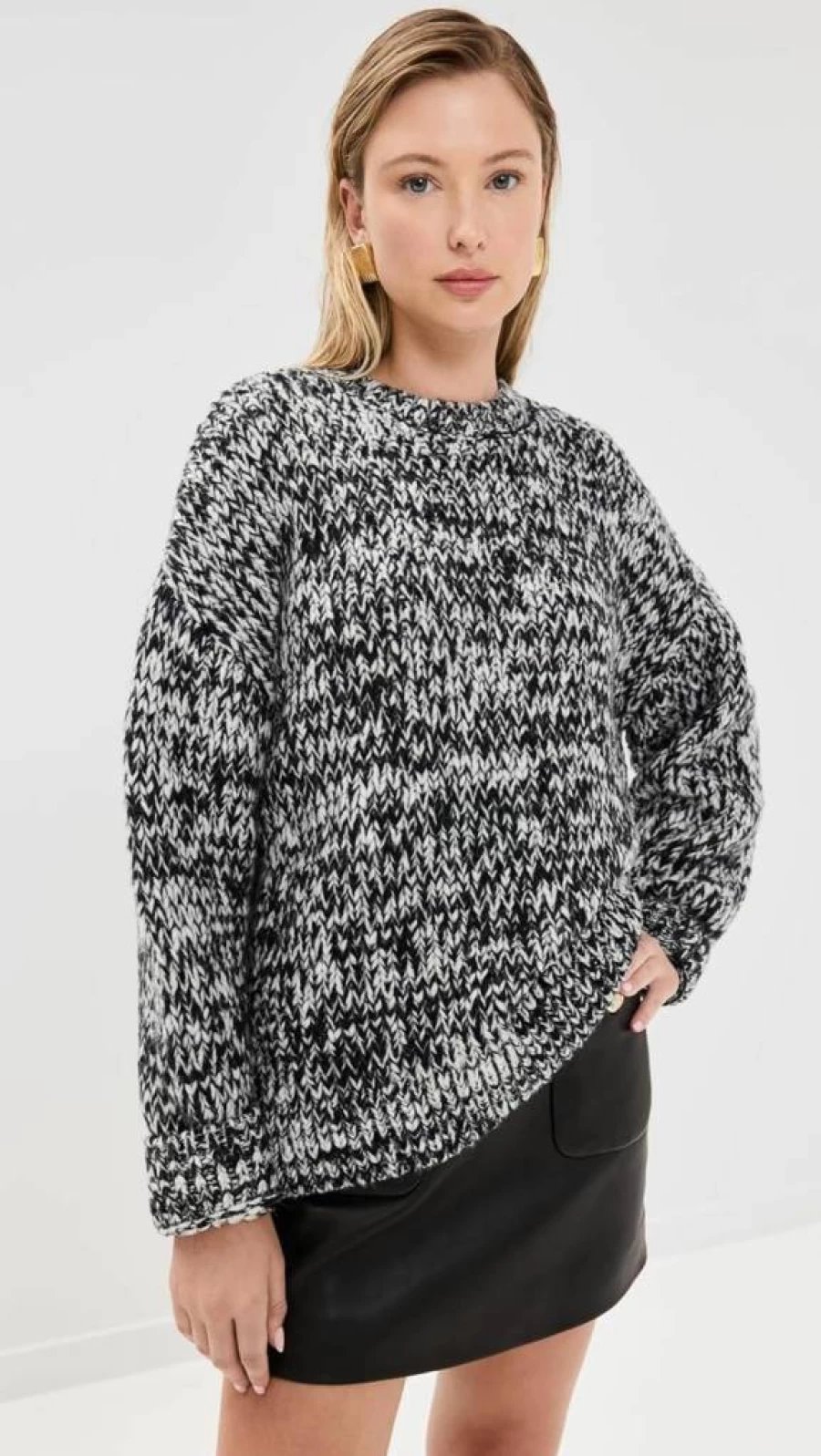 ANINE BING Sydney Crew Sweater for Women - Premium Knit Pullover