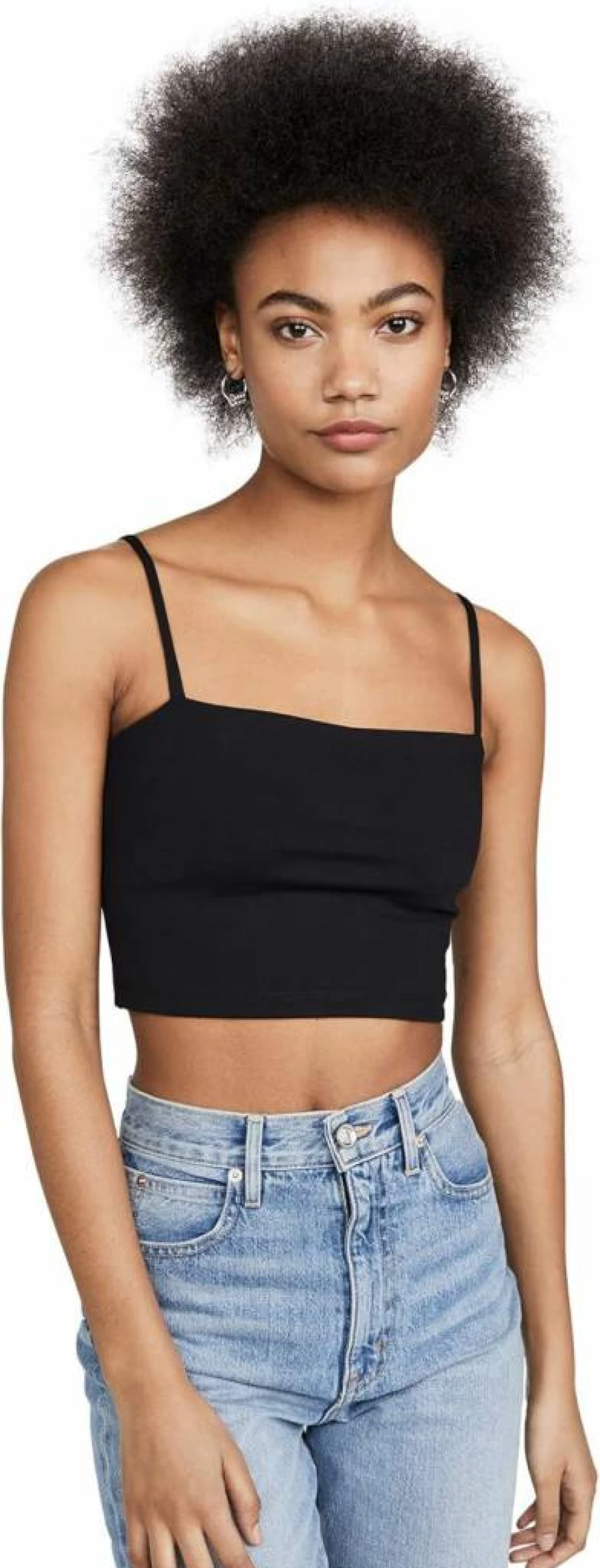 Susana Monaco Women's Sexy Crop Top with String Detail - Stylish Summer Sleeveless Blouse