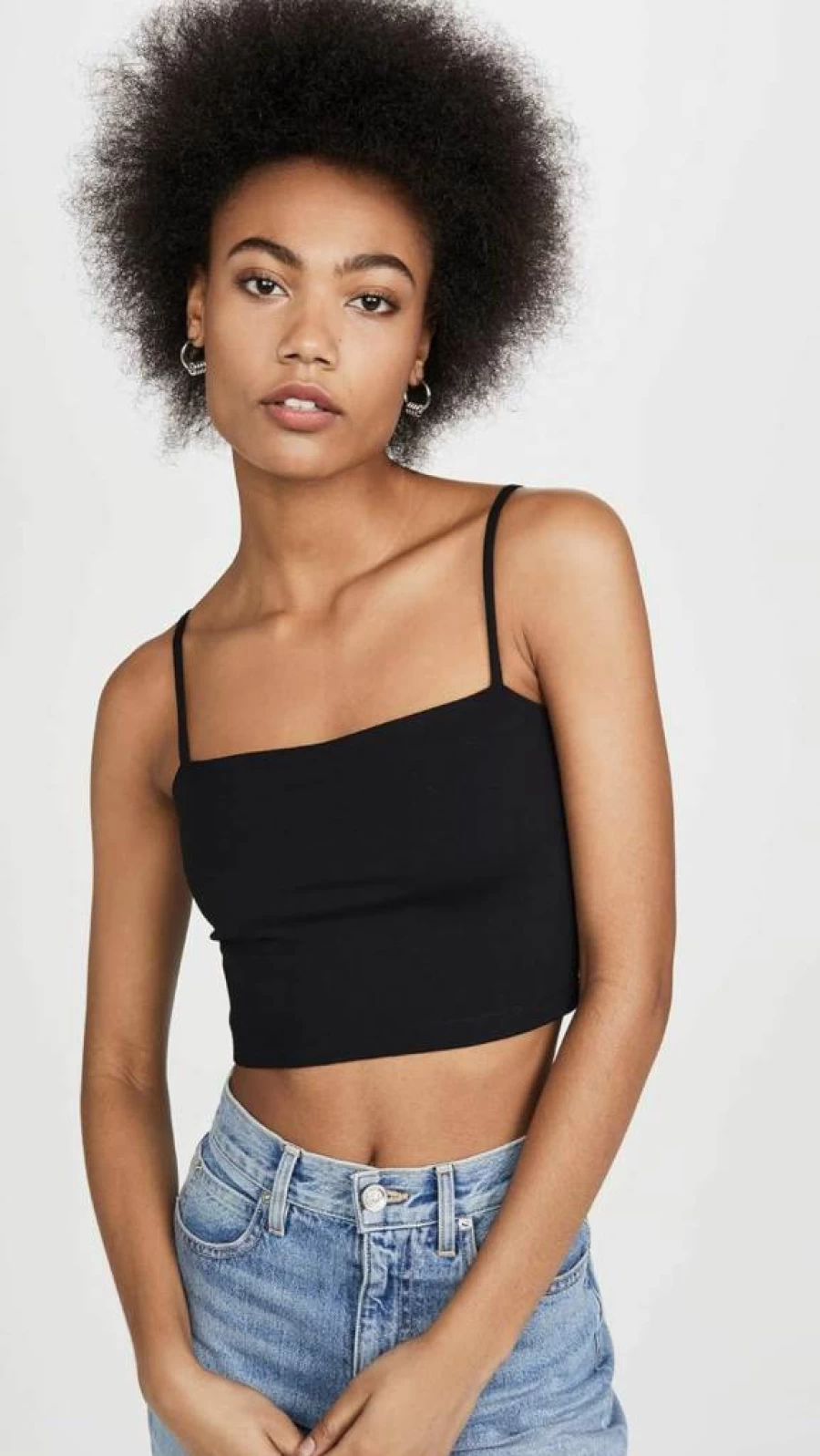 Susana Monaco Women's Sexy Crop Top with String Detail - Stylish Summer Sleeveless Blouse