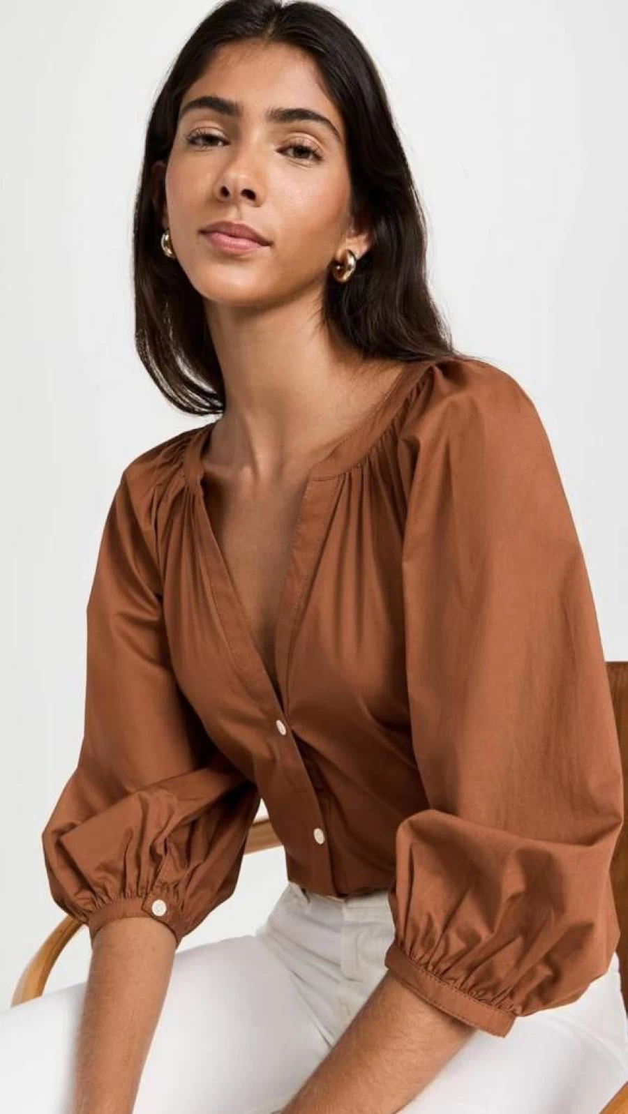 STAUD Women's Dill Top - Stylish Blouse for Modern Wardrobe