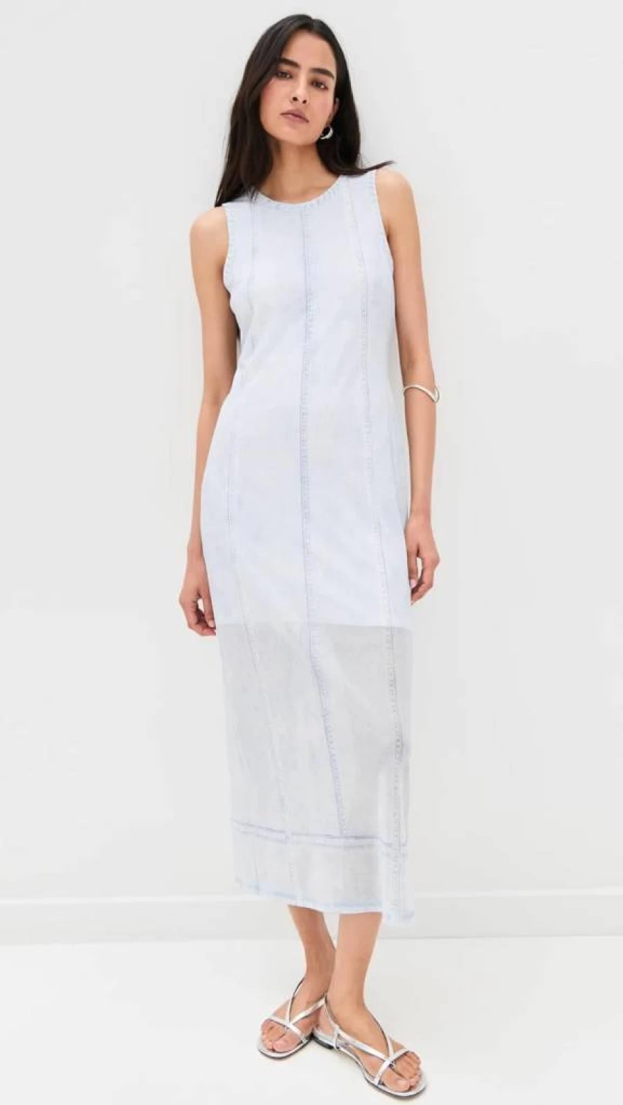 Rag & Bone Women's Miramar Mesh Midi Dress - Elegant Mesh Design, Mid-Length, Casual & Chic Style