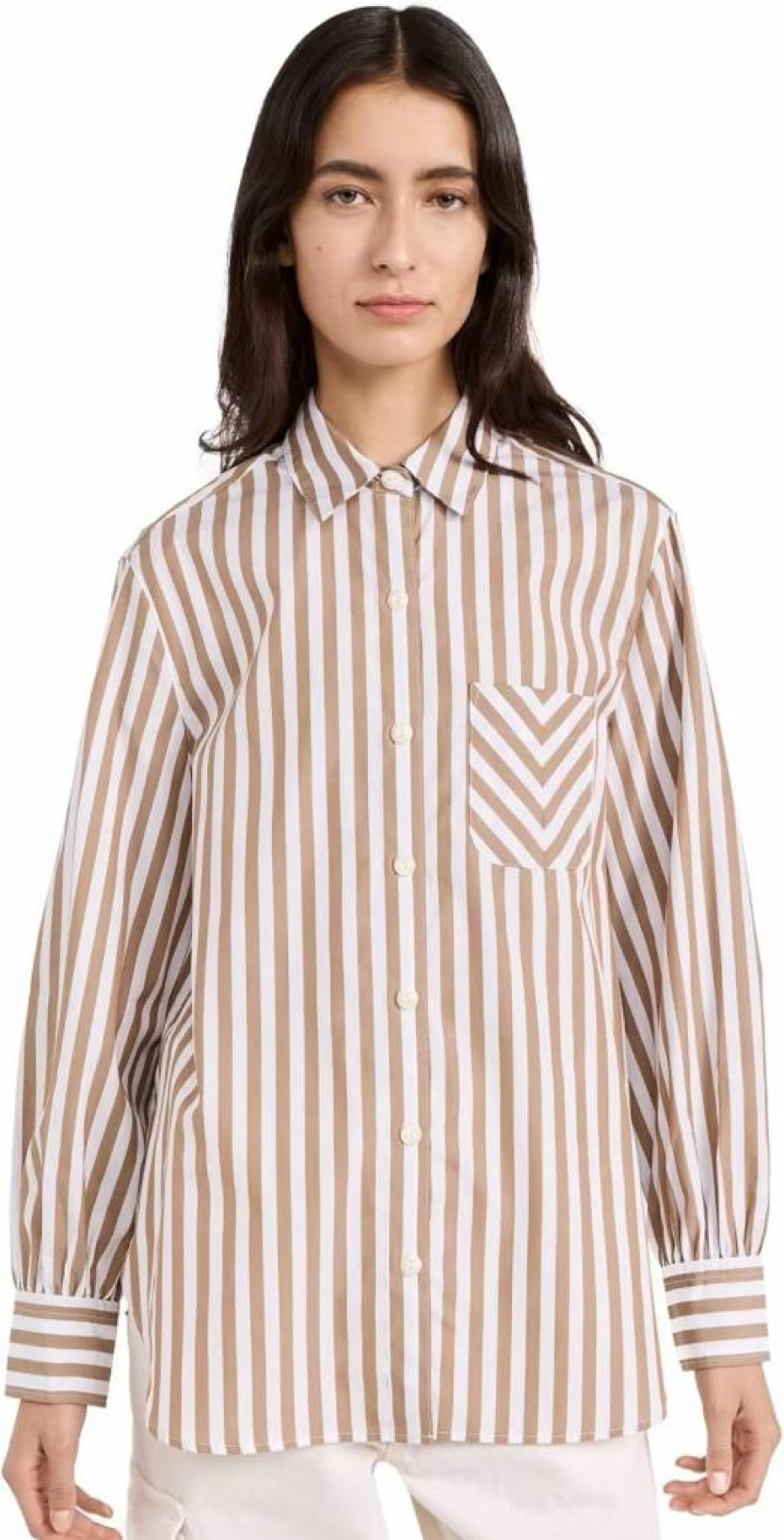Rag & Bone Women's Maxine Classic Fit Button Down Shirt - Stylish Casual Top for Women