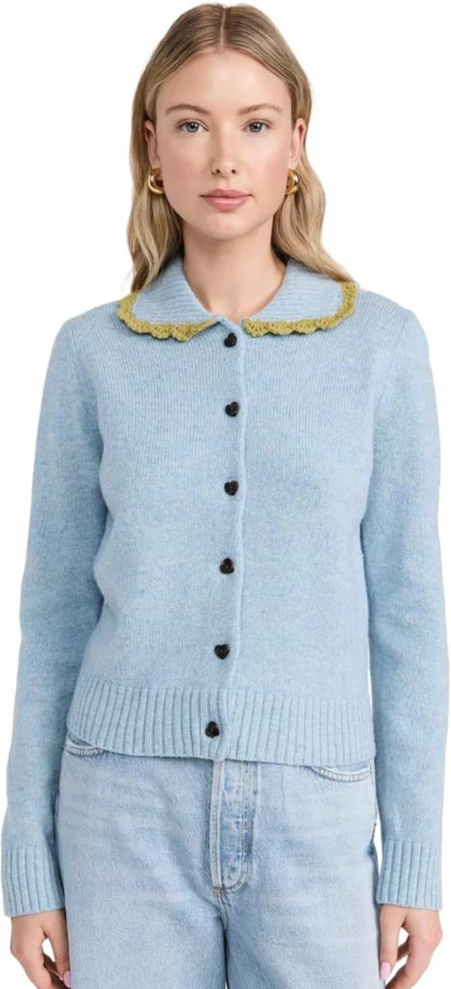 Sandy Liang Roche Women's Cardigan Sweater - Elegant Knitwear for Stylish Outfits
