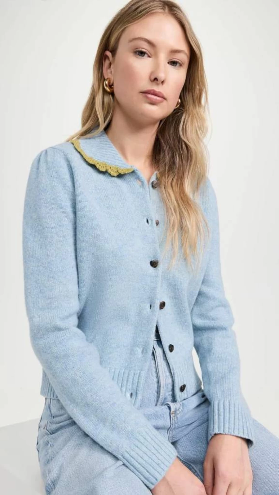 Sandy Liang Roche Women's Cardigan Sweater - Elegant Knitwear for Stylish Outfits