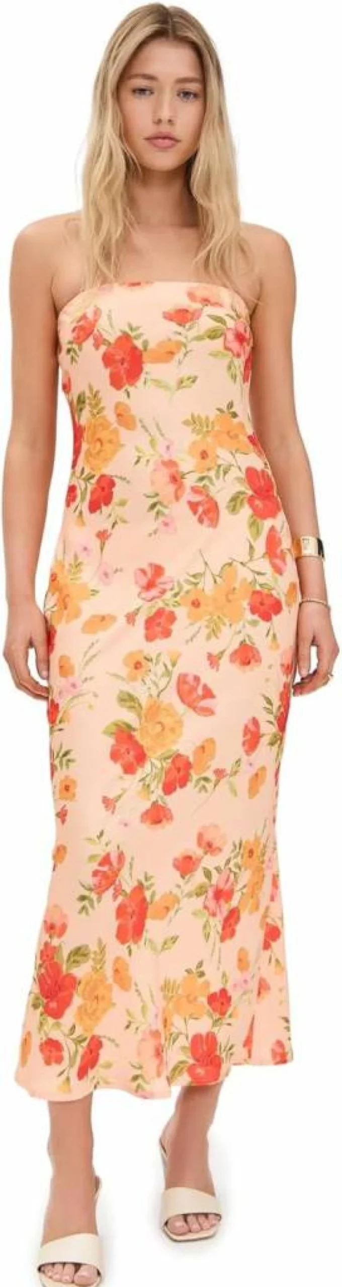RESA Women's Anna Slip Dress - Elegant Sleeveless Midi Dress for Casual and Evening Wear