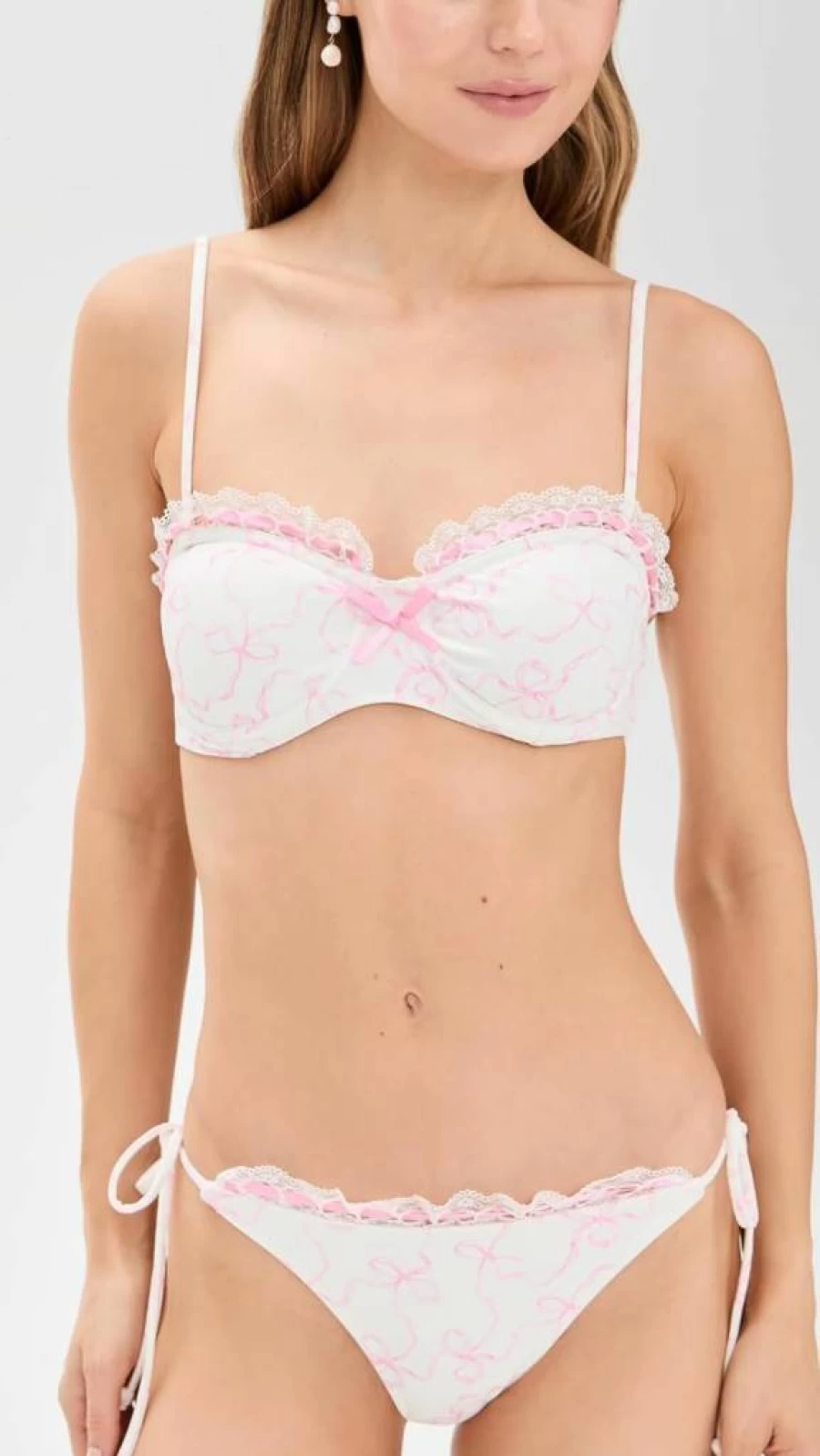 LOVESHACKFANCY Women's Tallie Bikini Set - Floral Print Swimwear Two-Piece