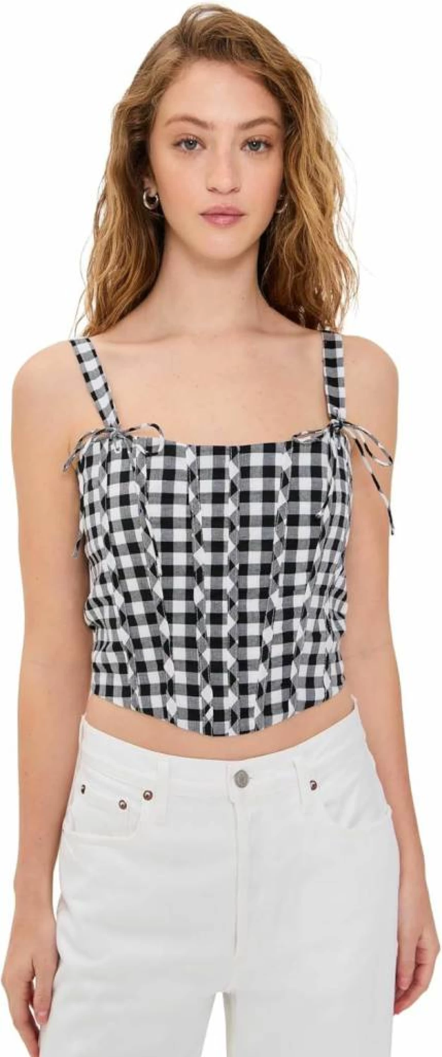 Line & Dot Women's Junie Corset Top - Stylish Bustier for Fashion Trends