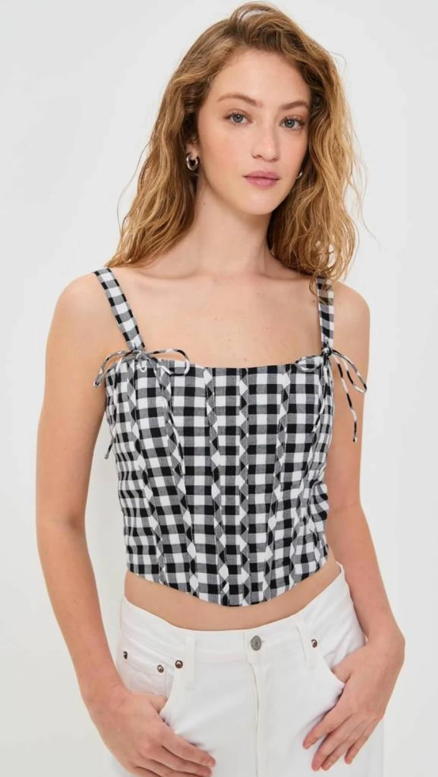 Line & Dot Women's Junie Corset Top - Stylish Bustier for Fashion Trends