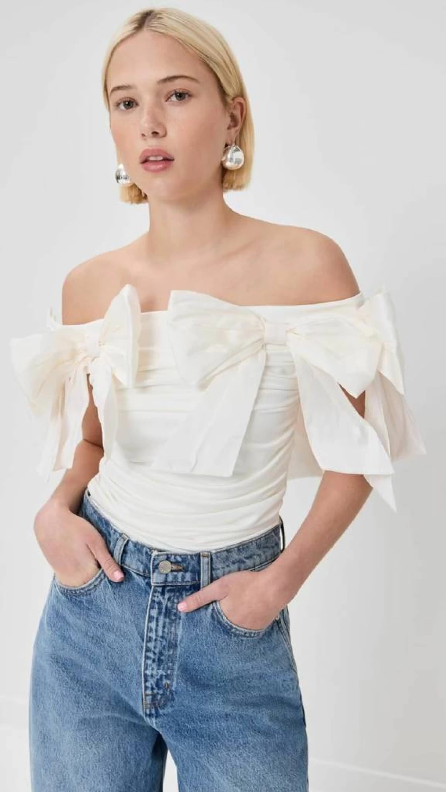 By Efrain Mogollon Women's Lace Trim Top - Elegant Feminine Blouse for Casual & Evening Wear