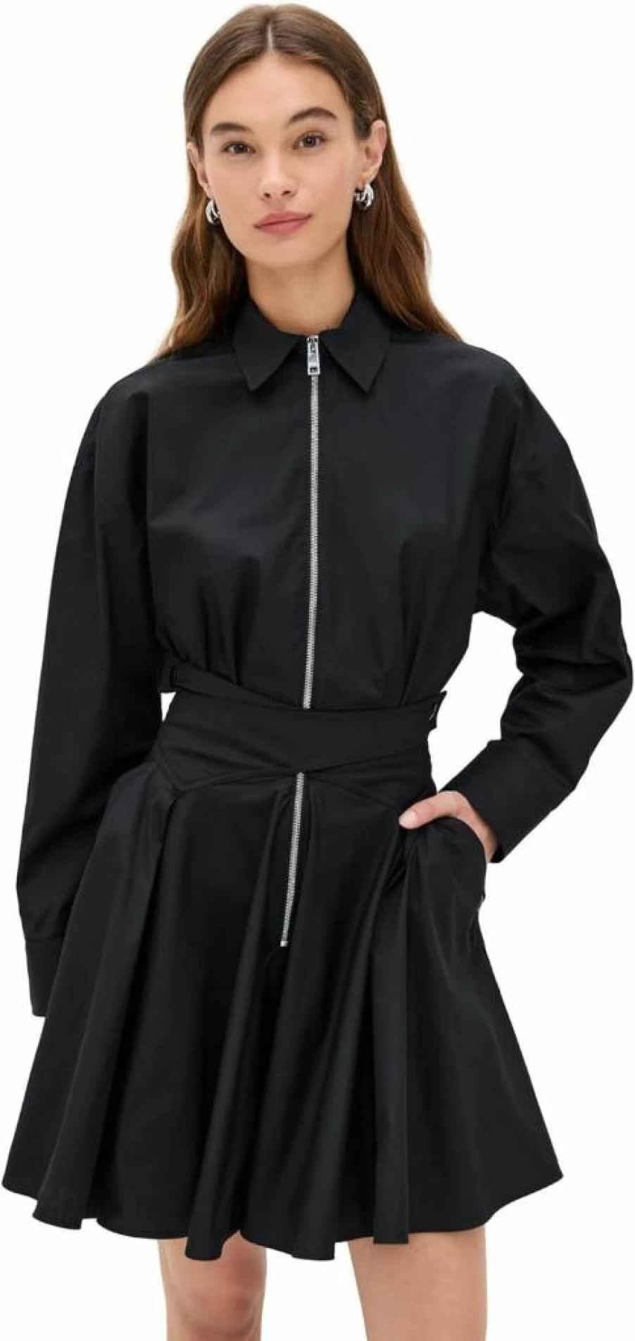 MSGM Women's Long Sleeve Mini Dress - Trendy Designer Casual Dress for Women