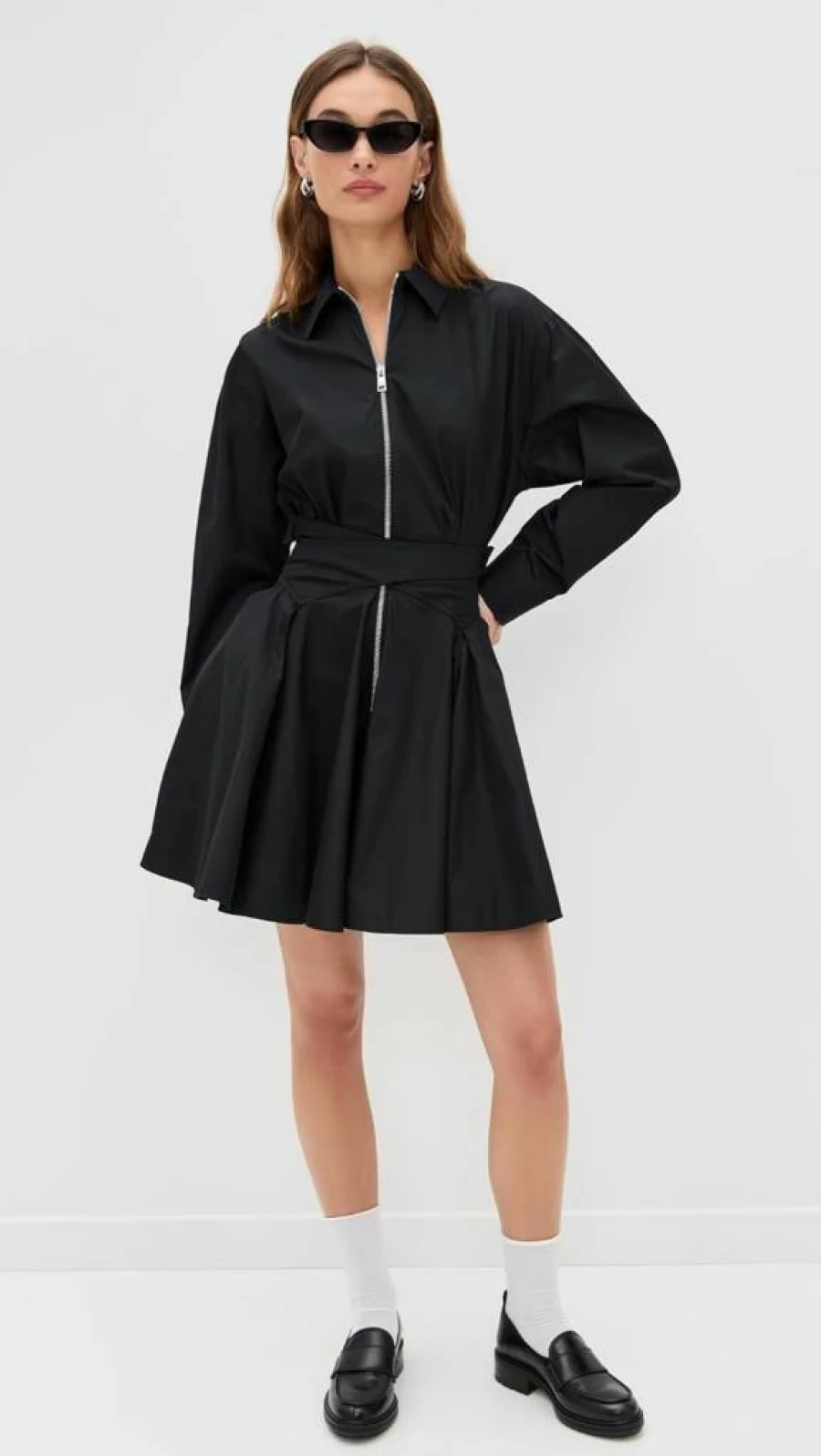 MSGM Women's Long Sleeve Mini Dress - Trendy Designer Casual Dress for Women