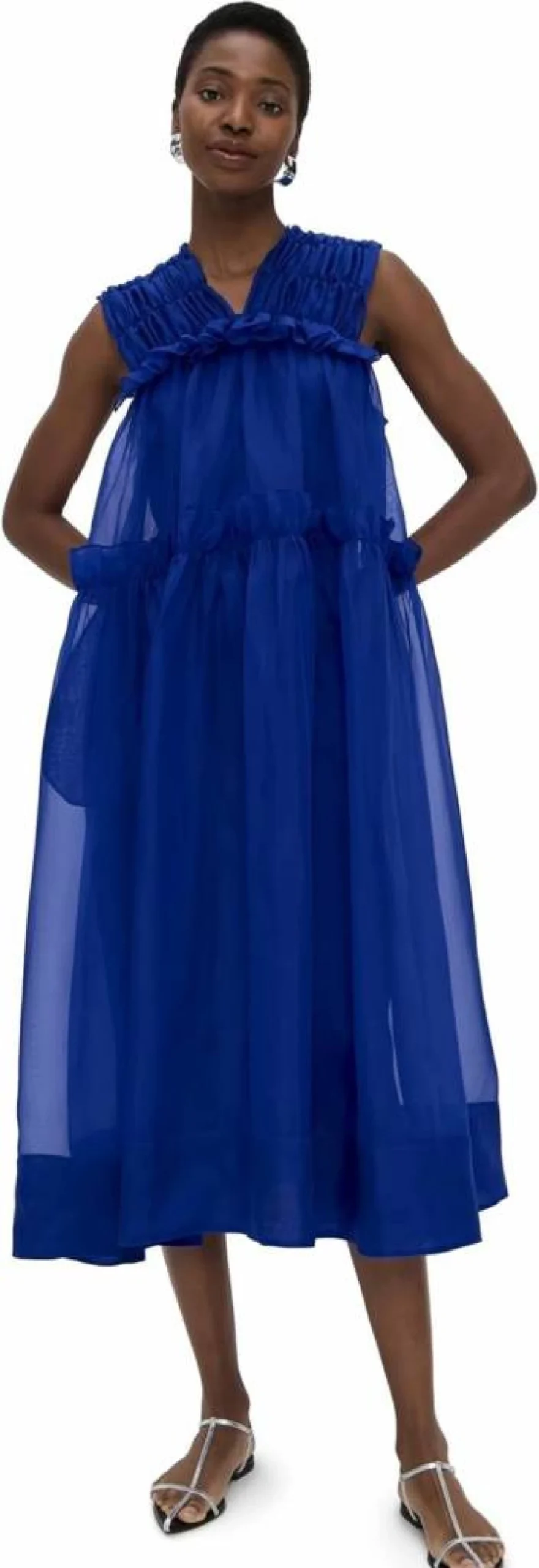 Lee Mathews Women's Lois Dress - Elegant Flowy Midi Dress for Women