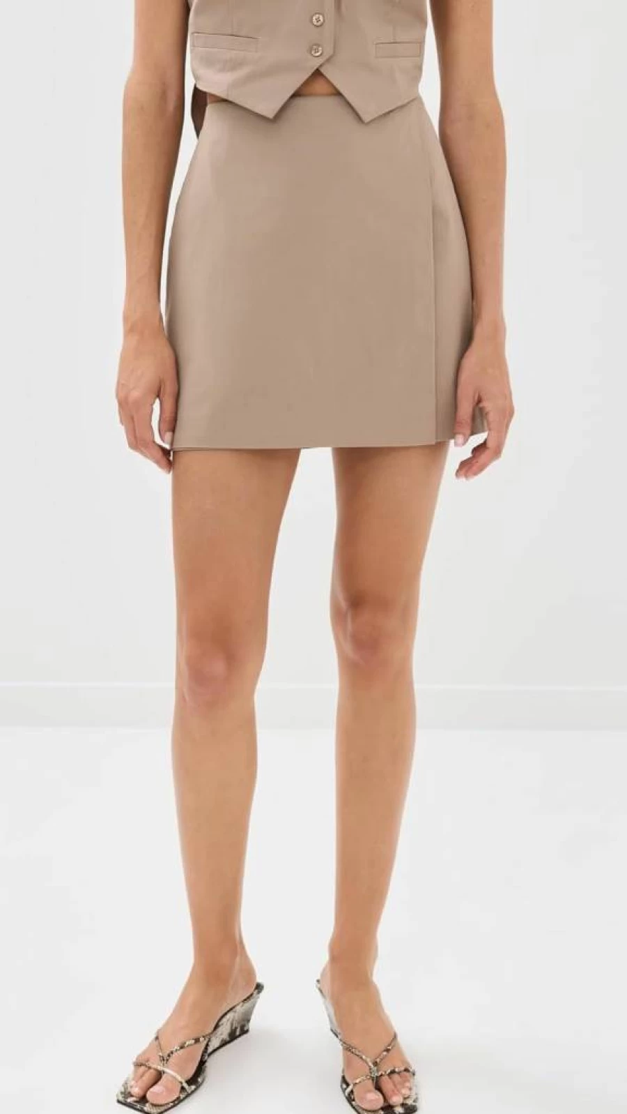 Good American Women's Stretch Poplin Wrap Skirt - Comfortable & Stylish Summer Skirt