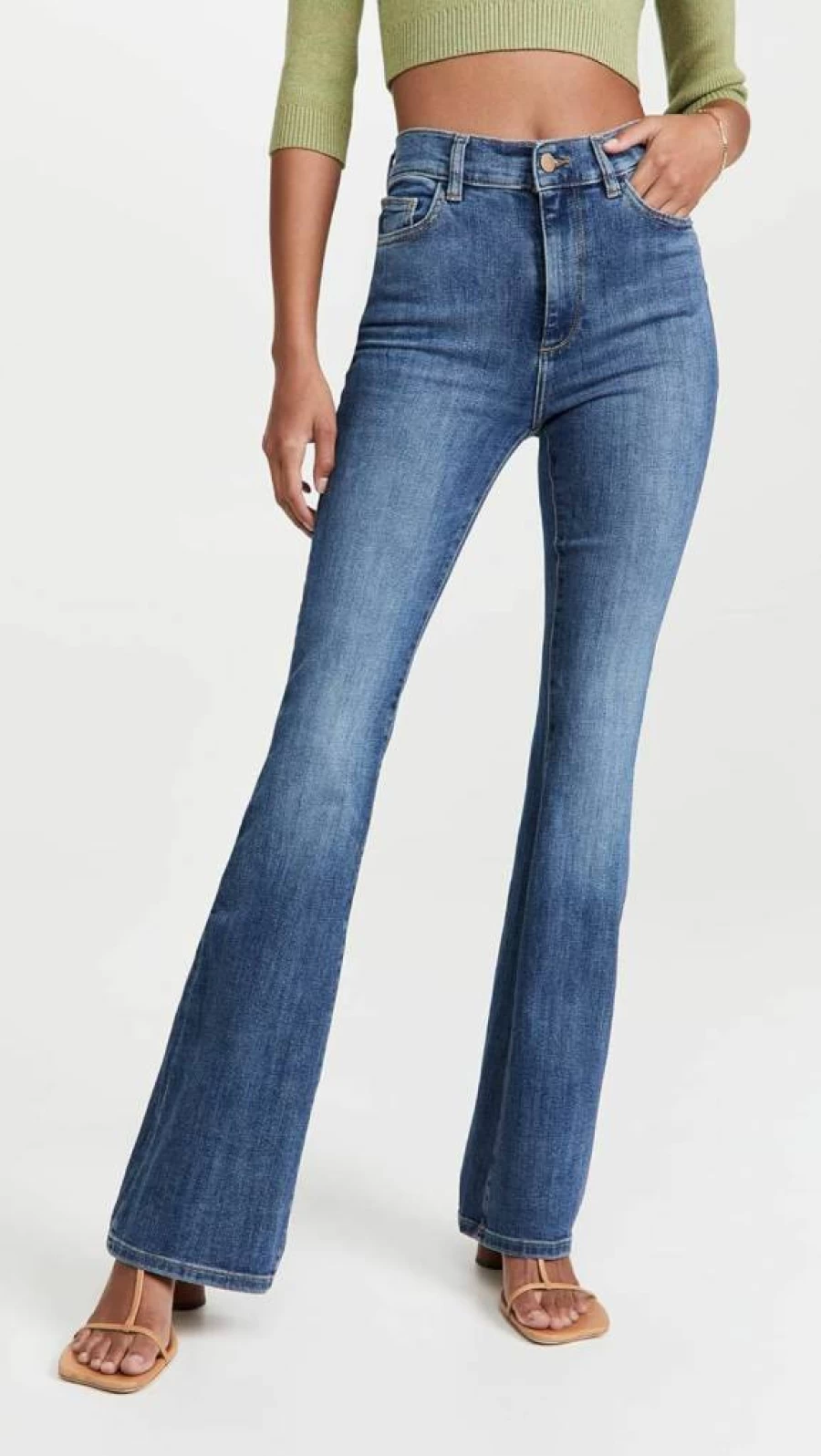 DL1961 Women's Bridget Bootcut High Rise Instasculpt Jeans - Stretchy Denim Pants for Comfort & Style