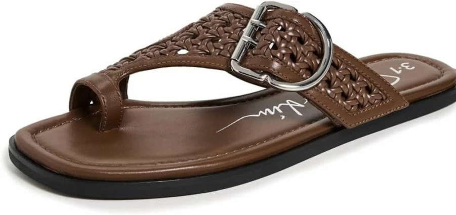 3.1 Phillip Lim Women's Z-Strap Macrame Sandals | Stylish Toe-Strap Summer Footwear
