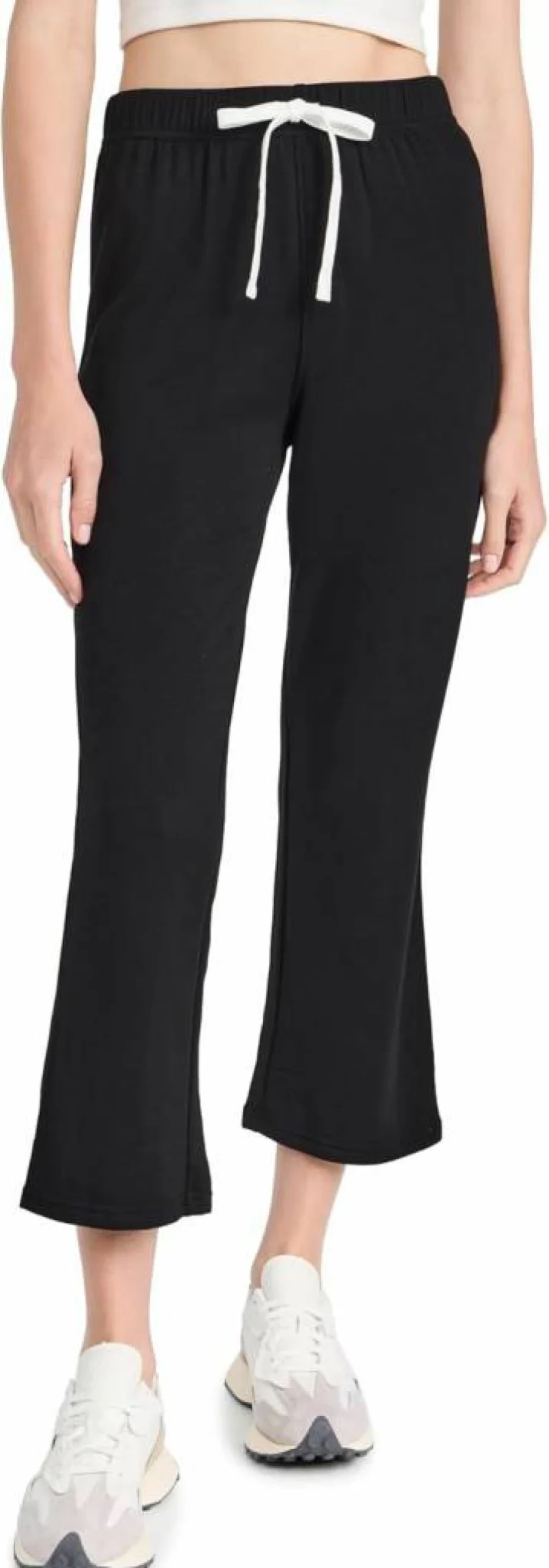 SPLITS59 Women's High-Waisted Fleece Cropped Flare Sweatpants for Yoga & Lounge